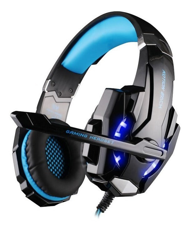 Audífonos Gamer con Micrófono Azul