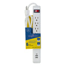 Multicontacto 6 tomas + 2 USB + C-1