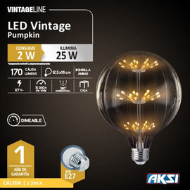 Foco led 2w Pumpkin Dimeable Aksi - 0