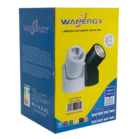 Arbotante led 10 w Negro Wanergy