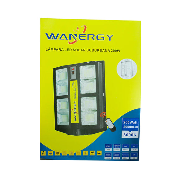 Lampara Led 200w Suburbana con Poste Wanergy
