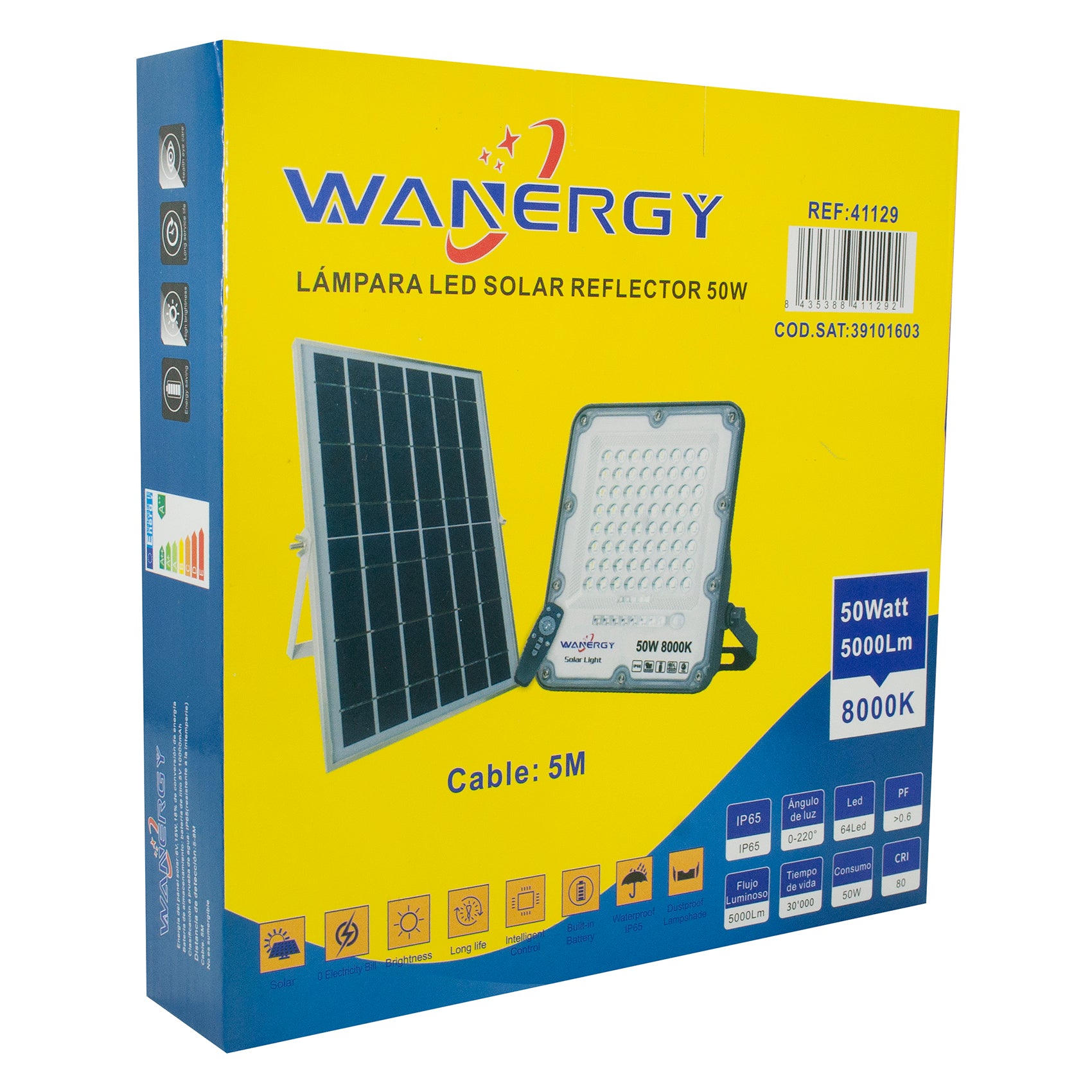 Reflector 50 w + 15 w Solar Wanergy - 0