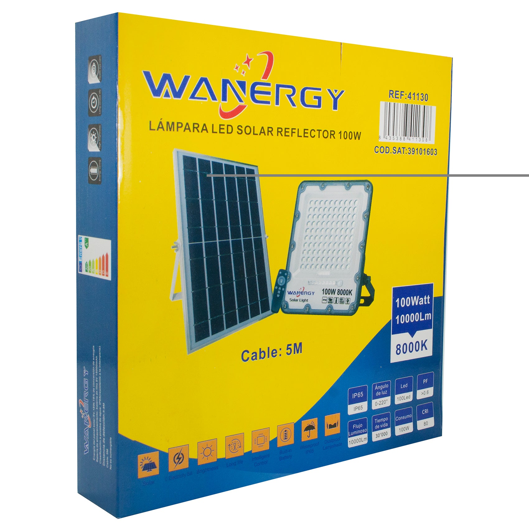 Reflector Solar 100 w + 18 w Wanergy - 0