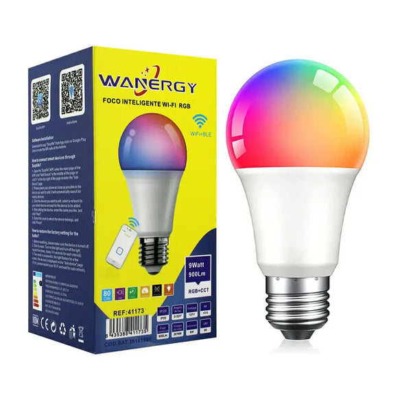 Foco Led 9w RGB Inteligente Wanergy