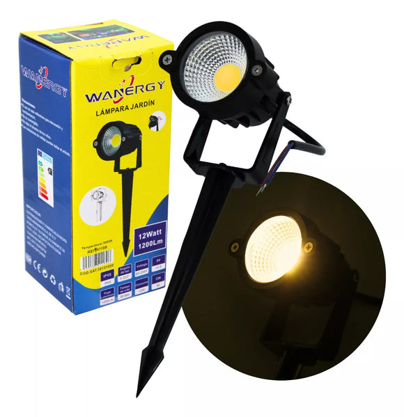 Lampara Para Jardín Dirigible Con Estaca Wanergy