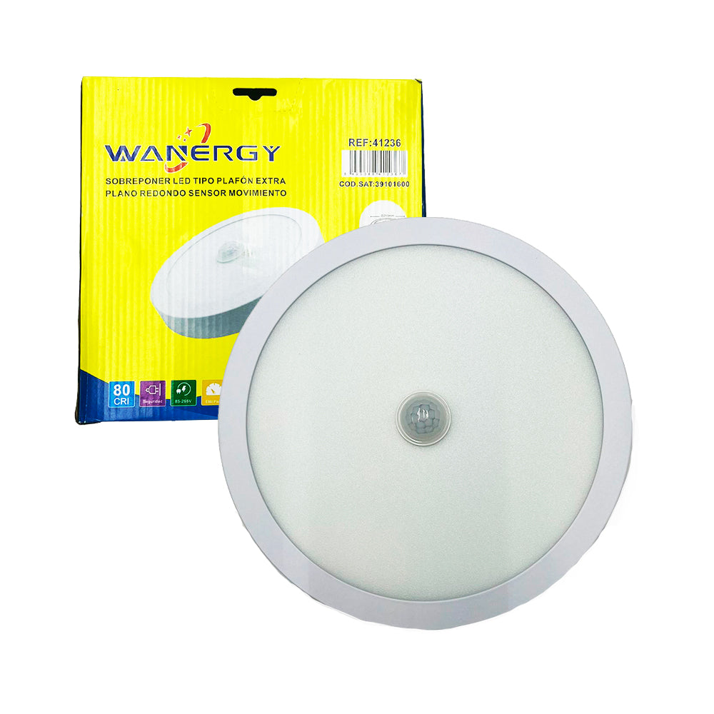 Luminario Led 18w con Sensor de Movimiento Wanergy