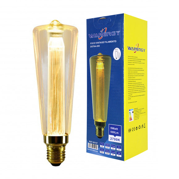 Foco Led Vintage Botella D64-200 3w Wanergy