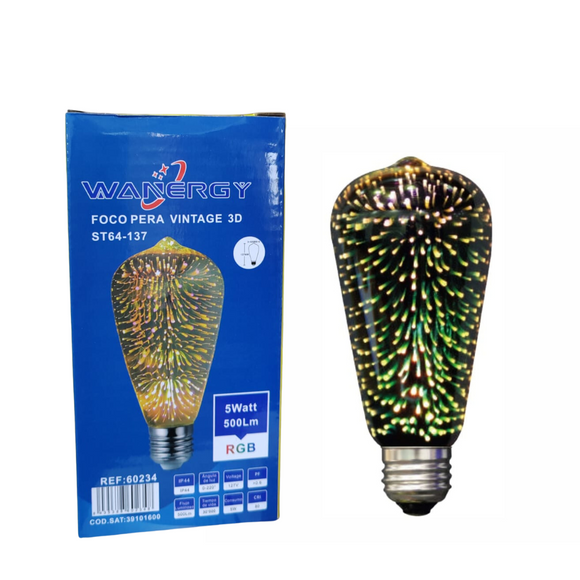 Foco Led Vintage 3D Edison Wanergy