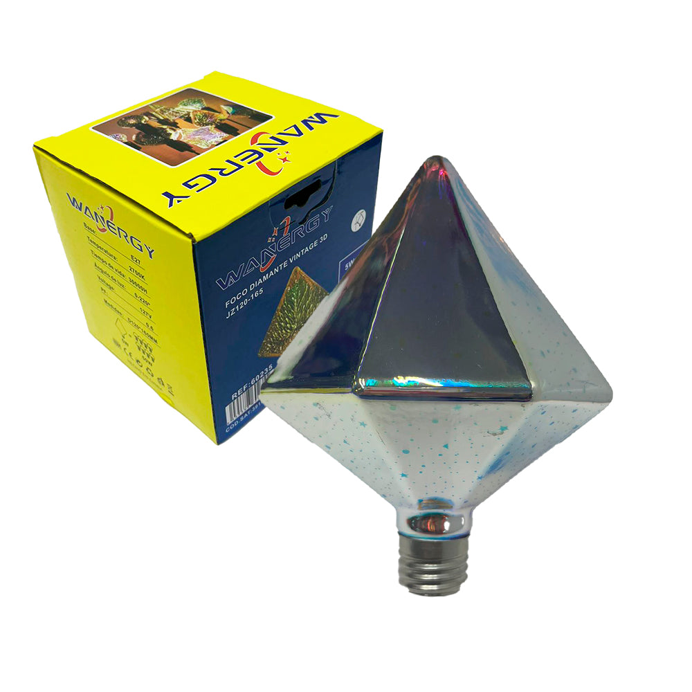 Foco Led Vintage Diamante 3D Wanergy - 0