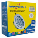 Empotrado 12w Blanco Dirigible calido Wanergy-2