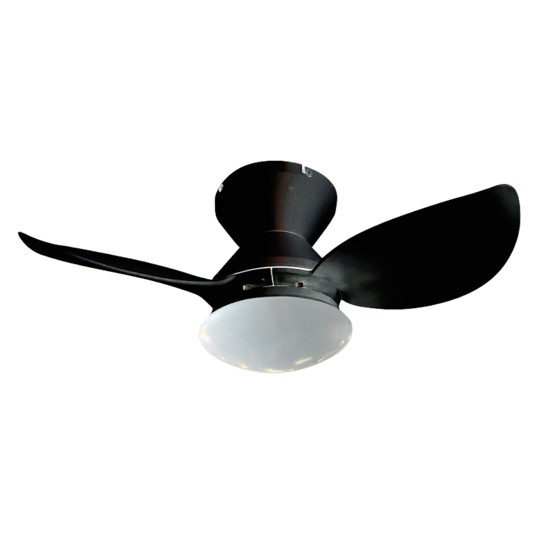 Ventilador Moderno 3 Tonos Negro Wanergy