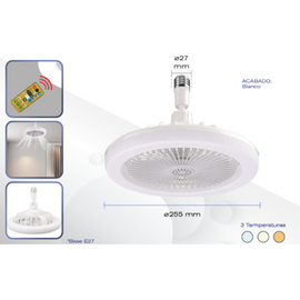 Foco Ventilador Dirigible 3 tonos