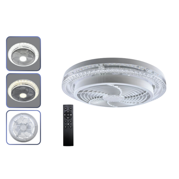 Lampara Ventilador 60w 7 Aspas 3 temperaturas