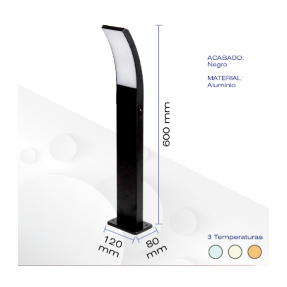 Poste de Jardín Wanergy 3 Tonos