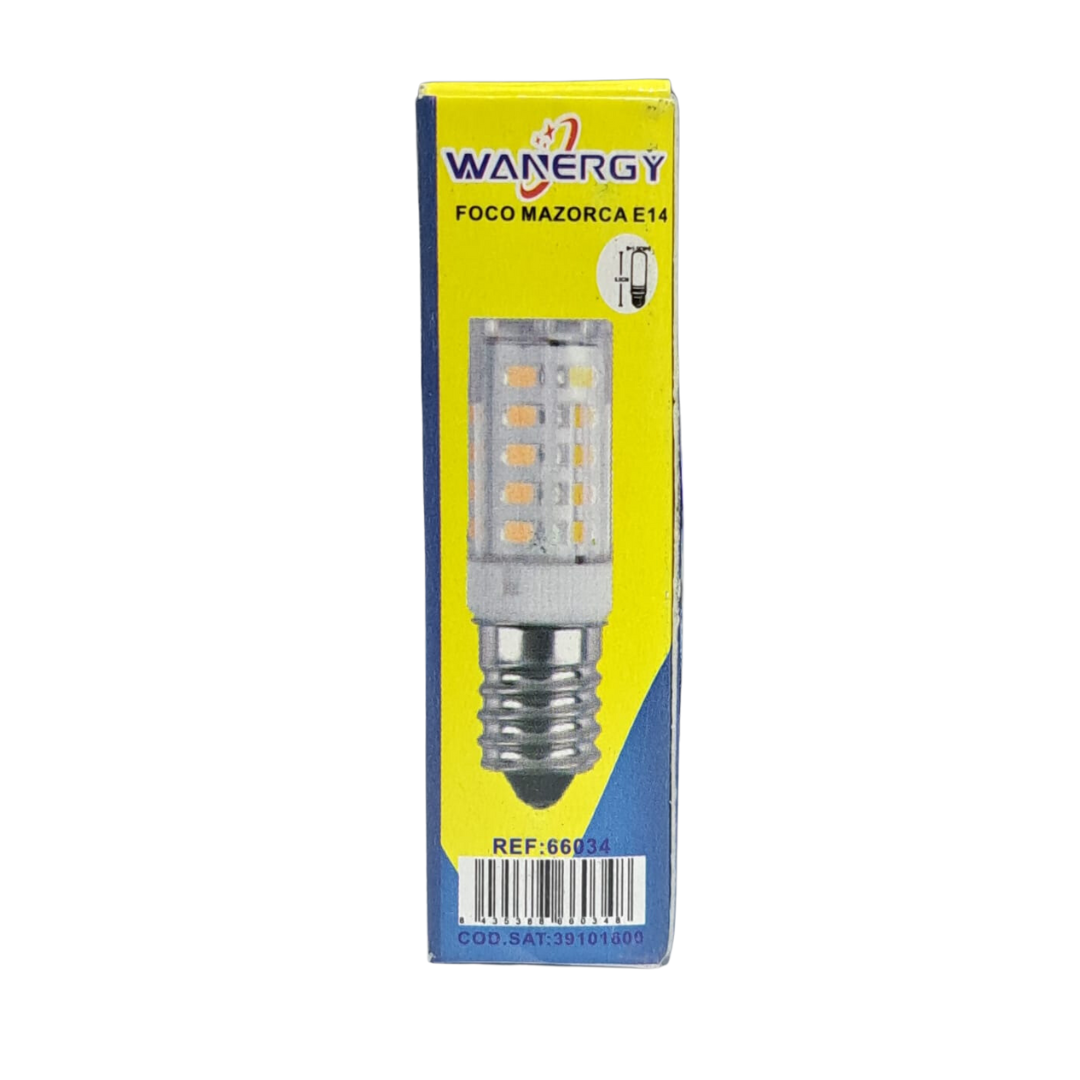 Foco 3w E14 Luz Blanca Wanergy