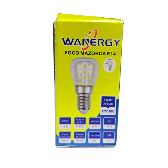 FOCO 3W LED CHIP E14