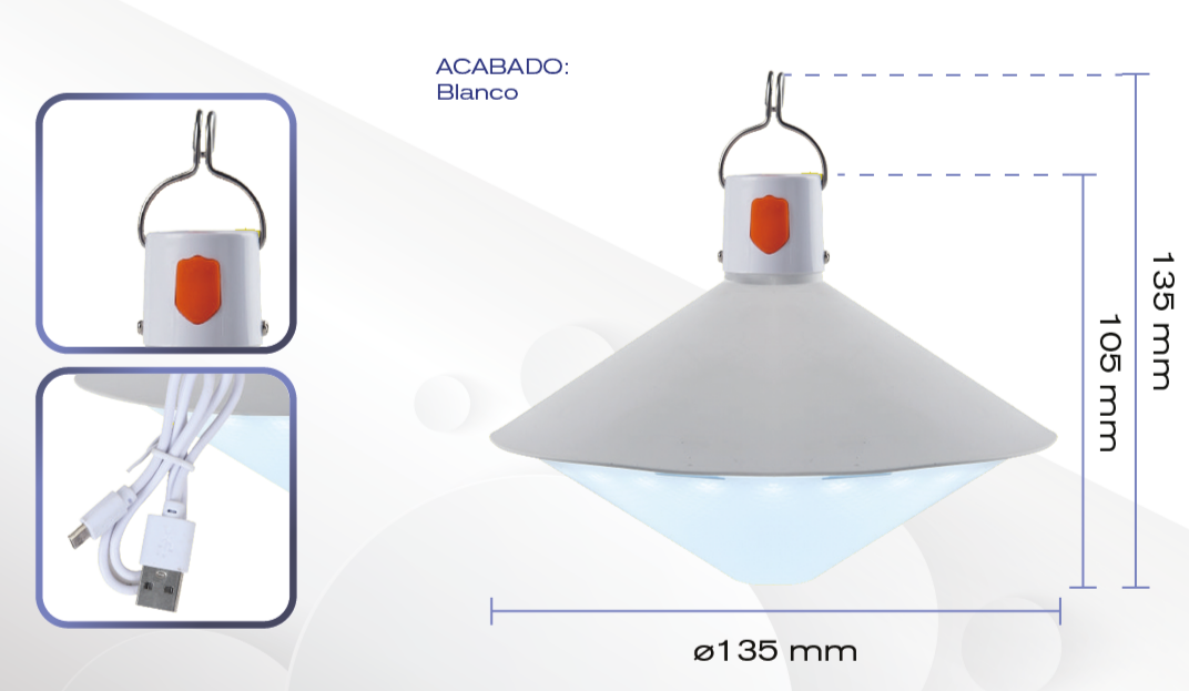 Foco Led Recargable UFO 30 W