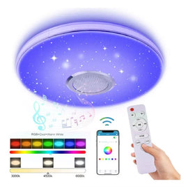 Plafon 80 w Led Inteligente Multicolor Con Bocina Lumicraft