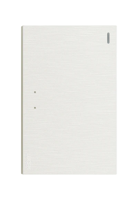 Placa 1 Apagador Escalera Lucek Flat Blanca