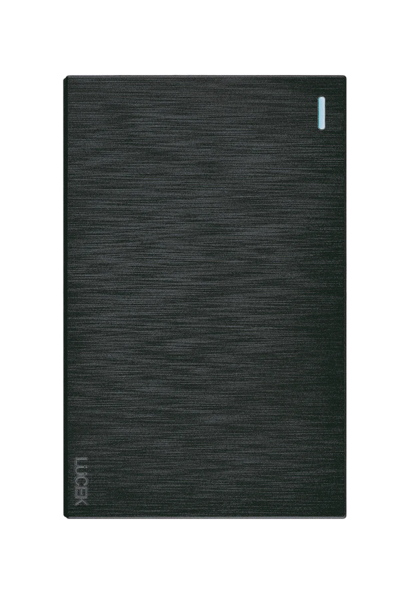 Placa 1 Apagador Sencillo Lucek Flat Negra