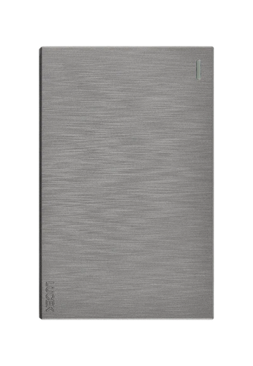 Placa 1 Apagador Sencillo Lucek Flat Plata