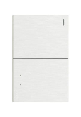 Placa 1 Apagador Sencillo y 1 Apagador escalera Lucek Flat Blanco