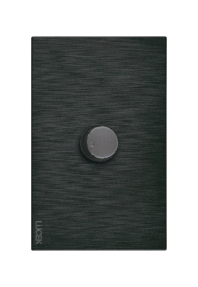 Placa Dimer Lucek Flat Negra