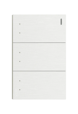 Placa 3 Apagadores Escalera Lucek Flat