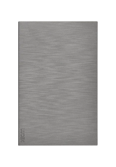 Placa Ciega Lucek Flat Plata