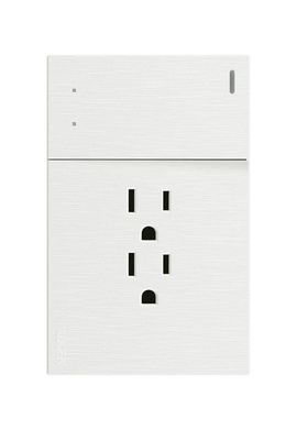 Placa 1 Apagador Escalera 1 Contacto Lucek Flat Blanco