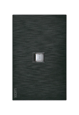 Placa Toma Telefónica Negra