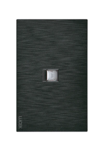 Placa Toma Telefónica Negra