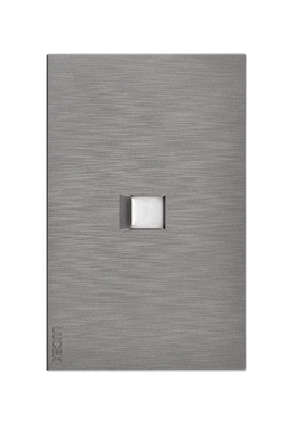 Placa Toma Telefónica Lucek Flat Plata