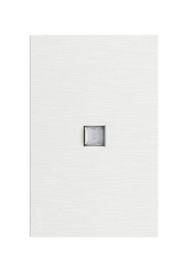 Placa Toma Telefónica Lucek Flat Blanco