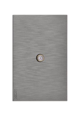 Placa Toma TV Lucek Flat Plata