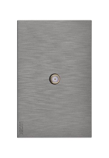 Placa Toma TV Lucek Flat Plata