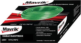 Cable Cal. 14 Verde 100 mts Mavrik