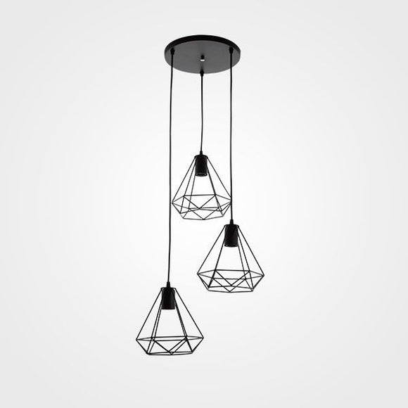 Candil Vintage Cascada Diamante Circular