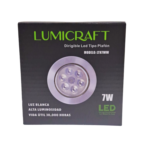 Empotrado 7 w Luz blanca