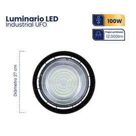 Lampara UFO Industrial 100w Mercury