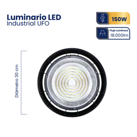 Lampara UFO Industrial 150w Mercury