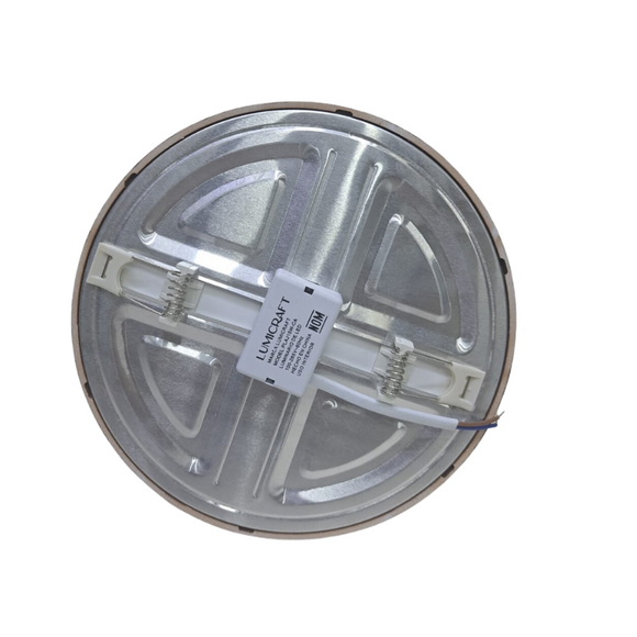 EMPOTRADO 15W AJUSTABLE CAOBA LUZ BLANCA LUMICRAFT