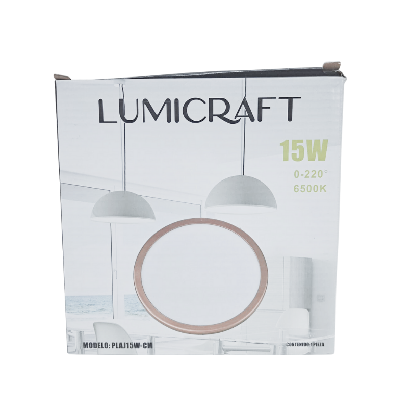 EMPOTRADO 15W AJUSTABLE COBRE LUZ BLANCA LUMICRAFT