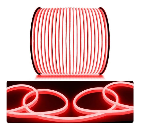 Tira Led Neon 360 Roja 25m Fokasu