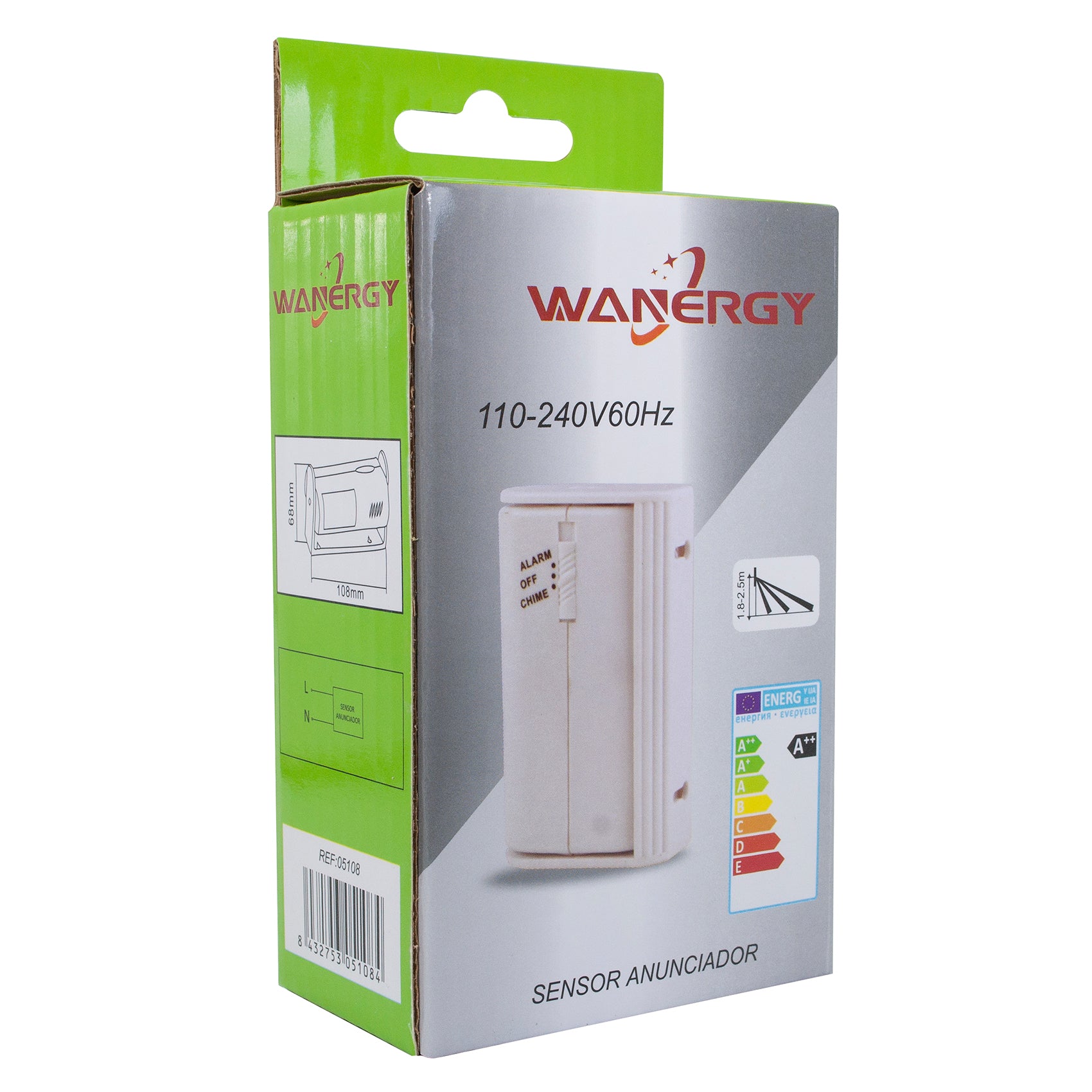 Sensor de Presencia con Sonido Wanergy