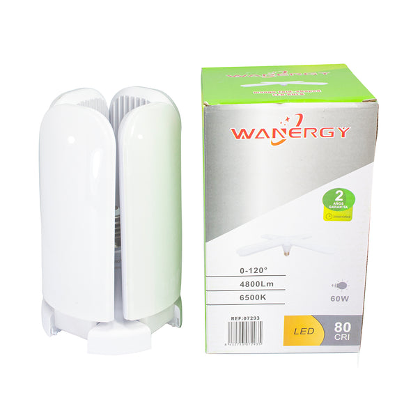 Foco  60w 4 Aspas Wanergy