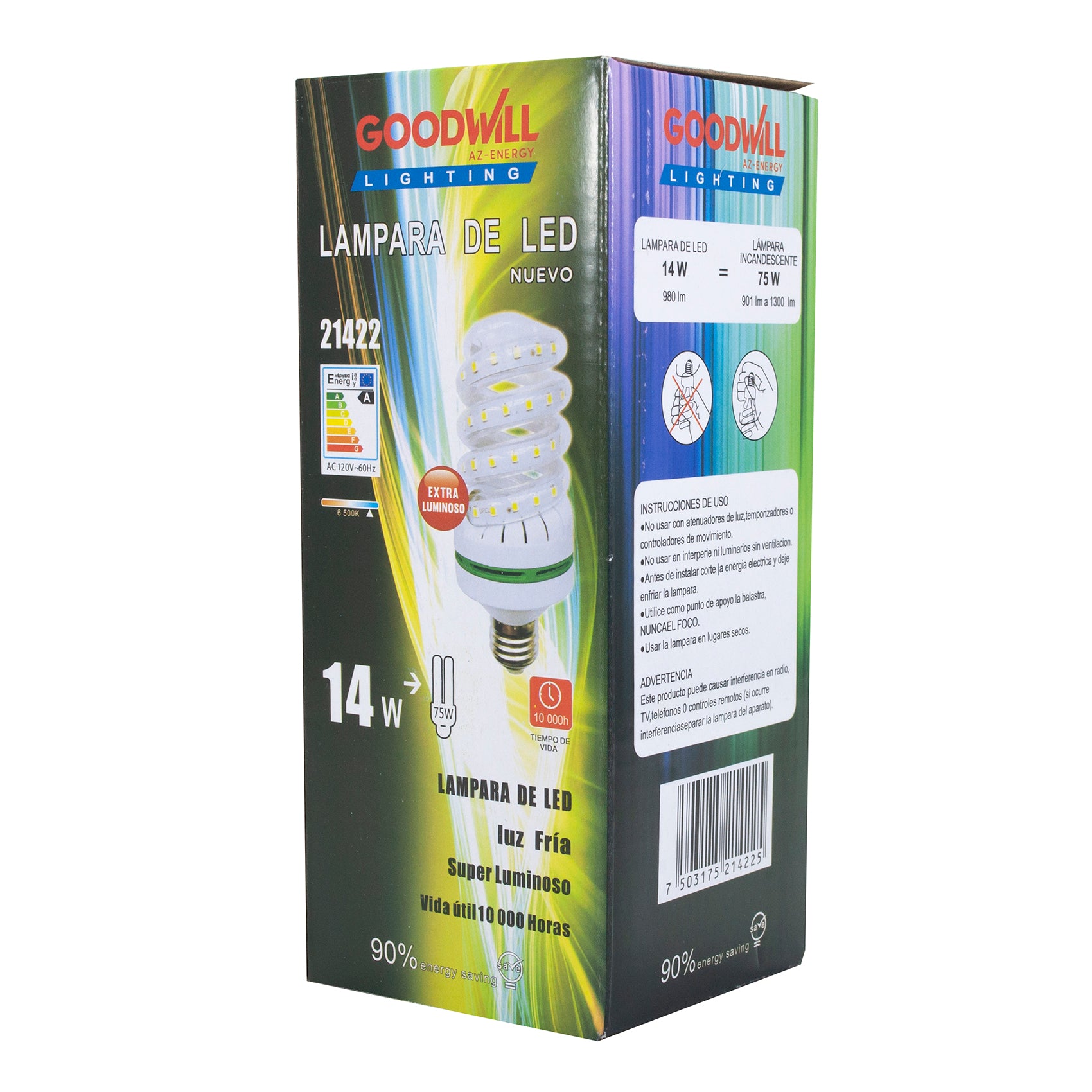 Foco 12w  Led Espiral