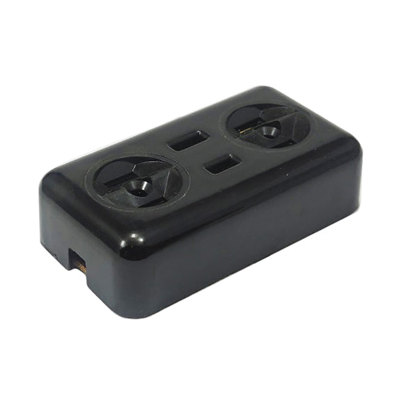 Contacto Triple Polarizado Negro