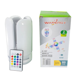 Foco 60w RGB tipo Ventilador con Bocina - 0