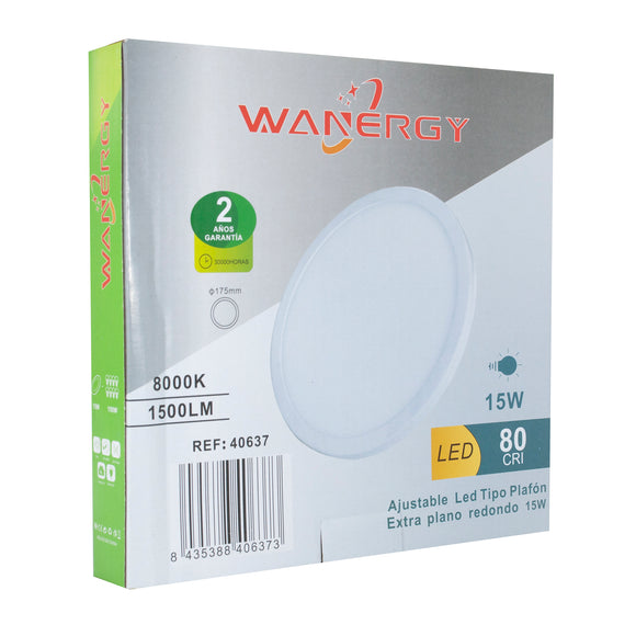 EMPOTRADO 15W AJUSTABLE (41073) WANERGY
